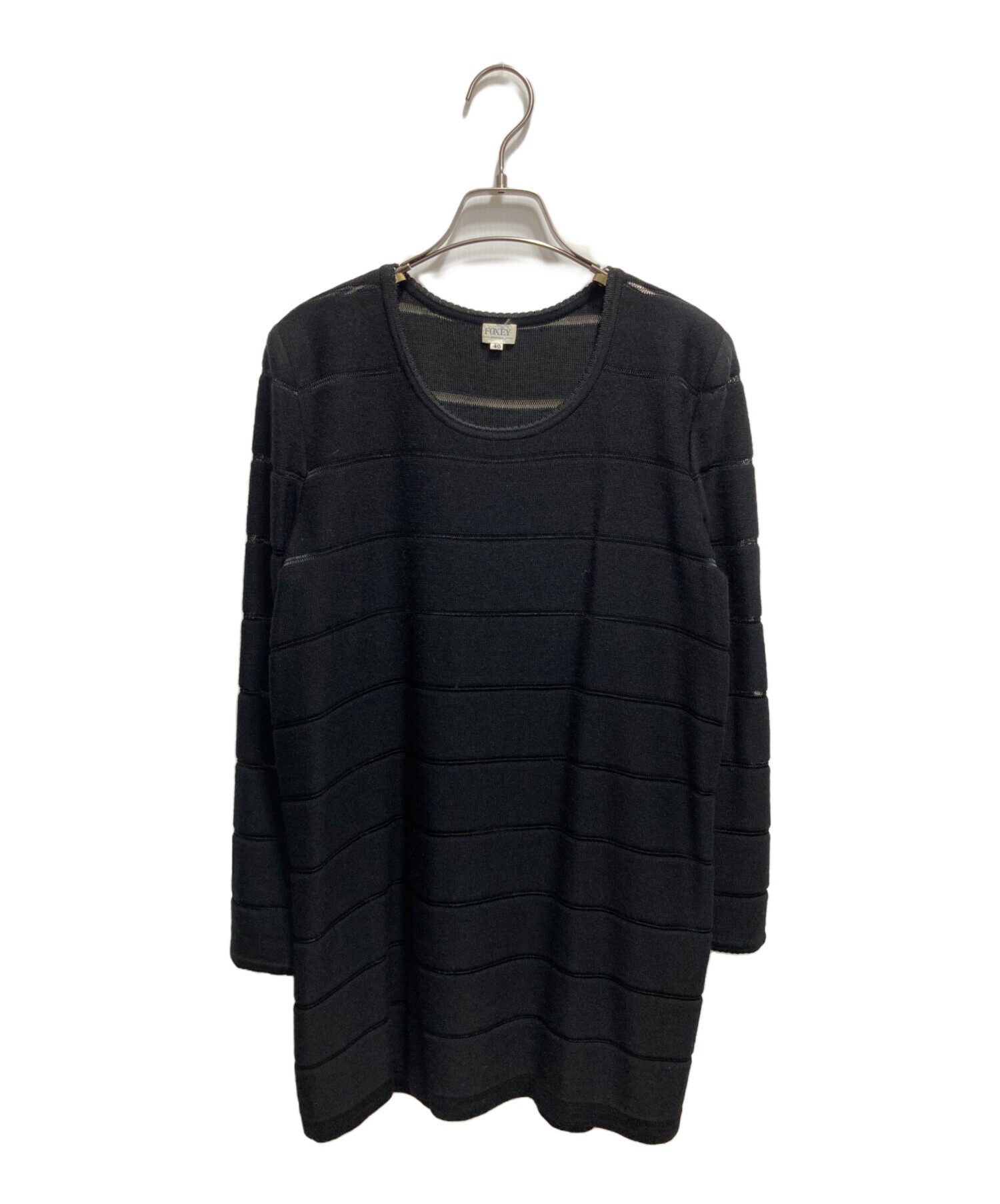 フォクシー FOXEY ハンガー 10本セット 衣類用 黒 ブラック フォクシー