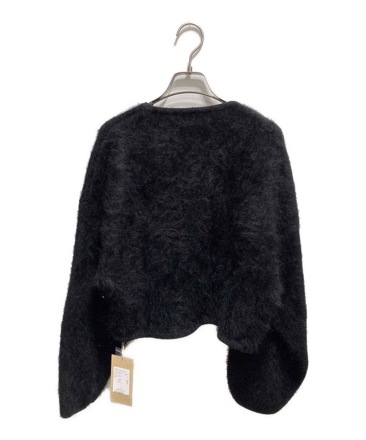 Curensology(カレンソロジー)ラッフルニットカーディガン ブラック