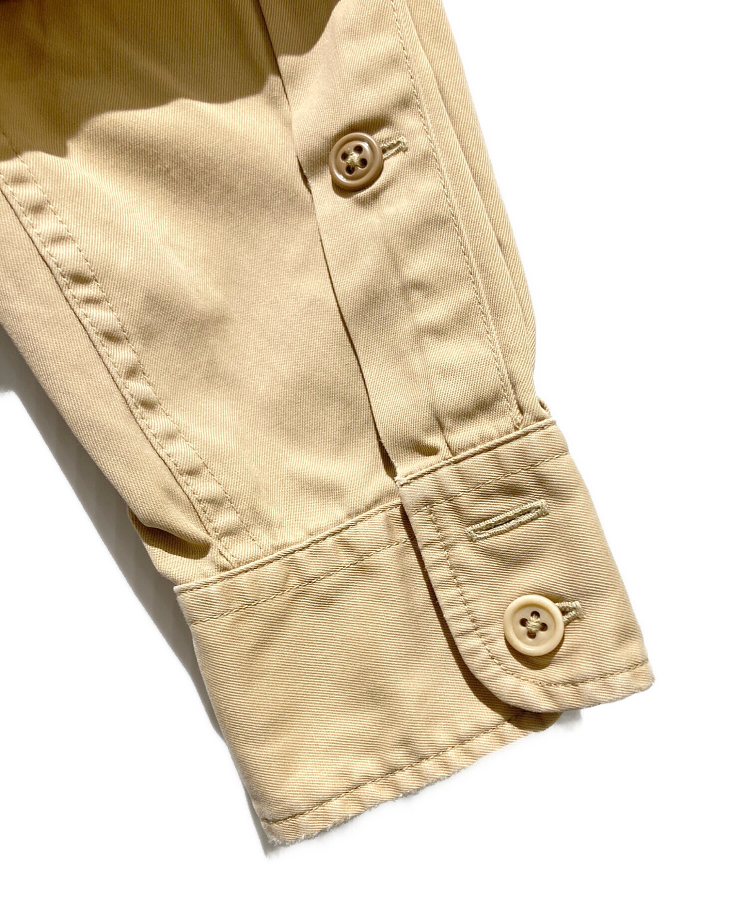 希少✨RRL ダブルアールエル ミリタリーシャツ 長袖シャツ エポレット S 中古・古着通販】RRL (ダブルアールエル) エポレットシャツ ベージュ