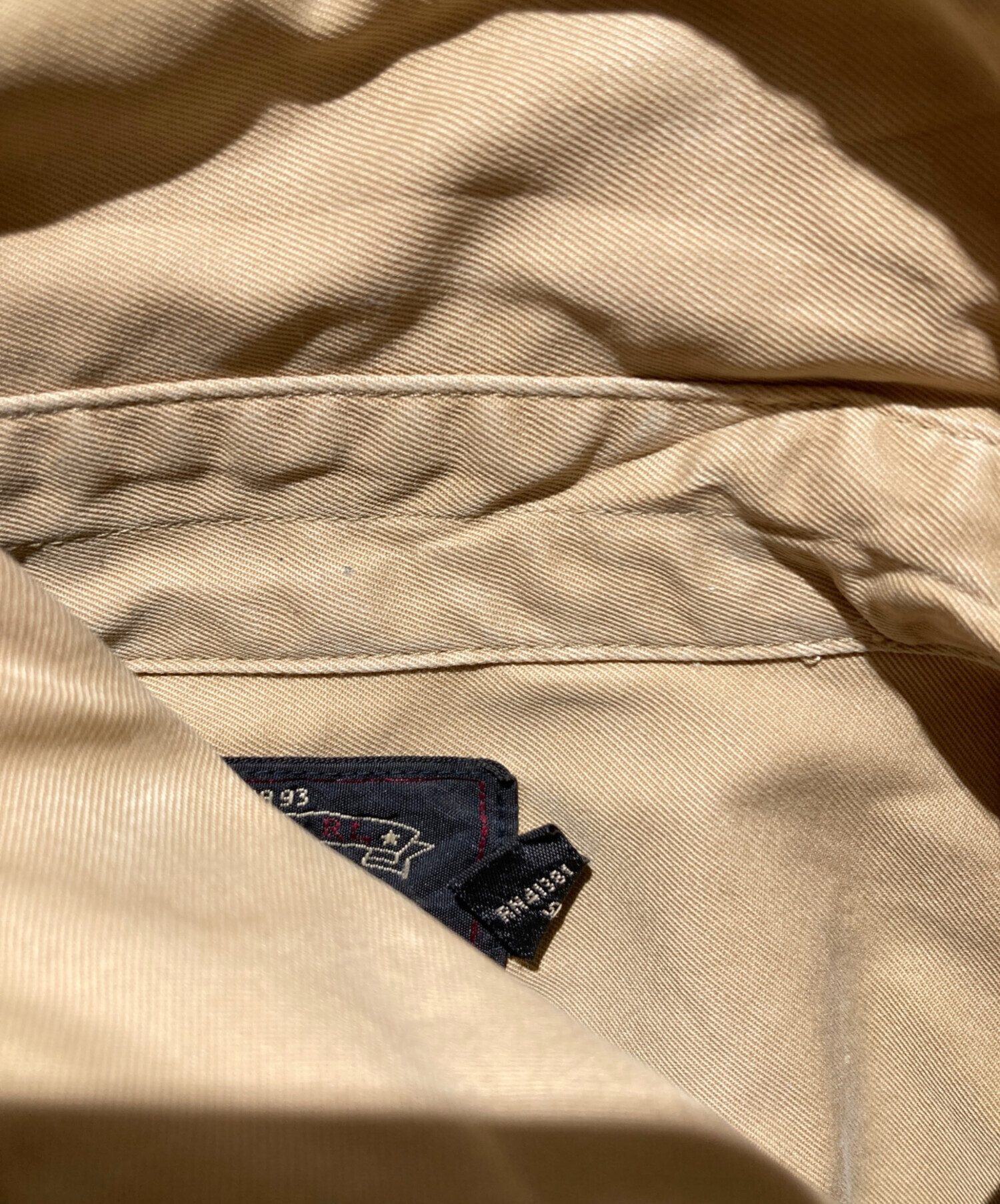 中古・古着通販】RRL (ダブルアールエル) エポレットシャツ ベージュ