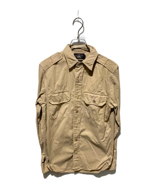 中古・古着通販】RRL (ダブルアールエル) エポレットシャツ ベージュ