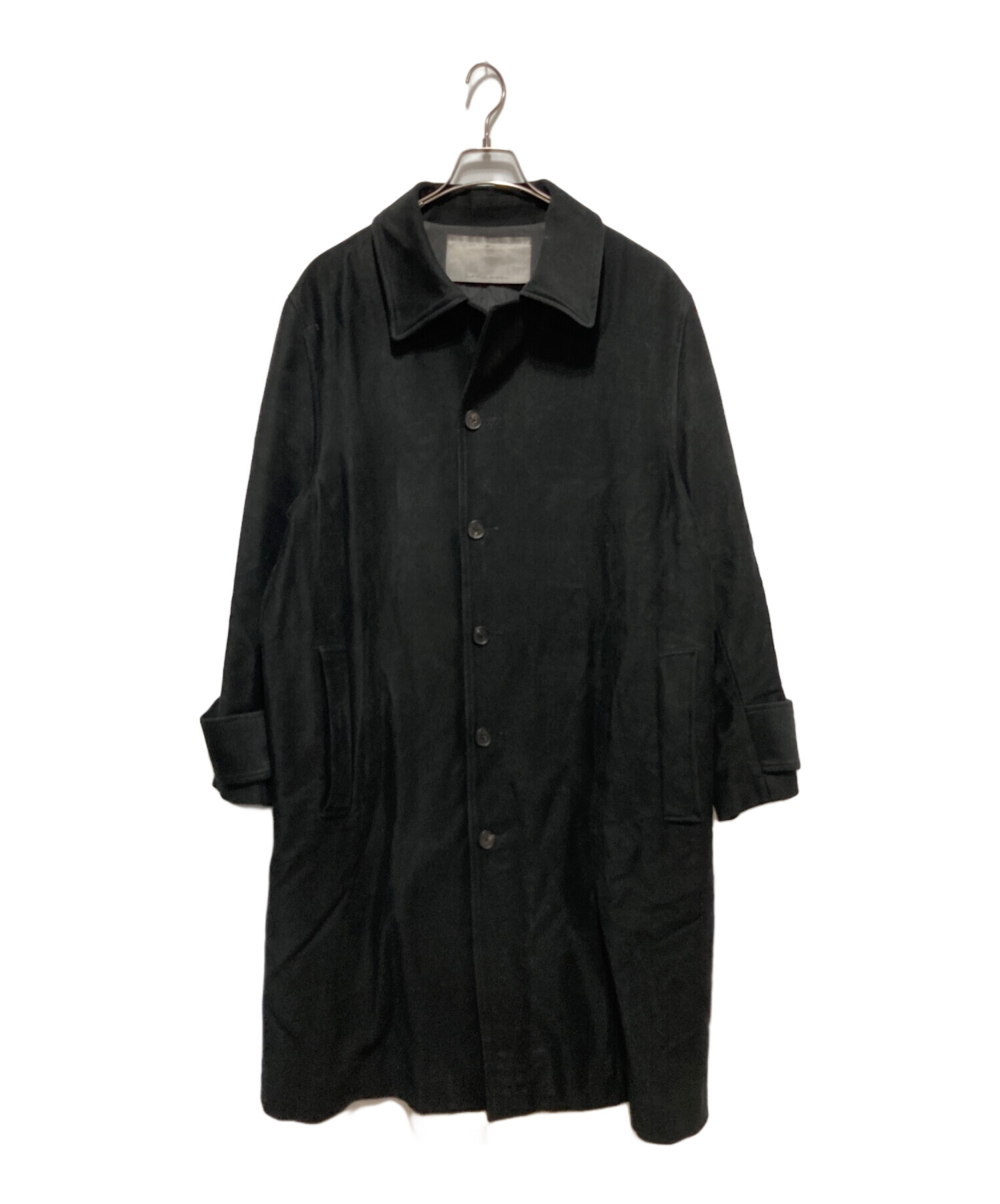 中古・古着通販】nonnotte (ノノット) SPLIT RAGLAN OVERCOAT ブラック