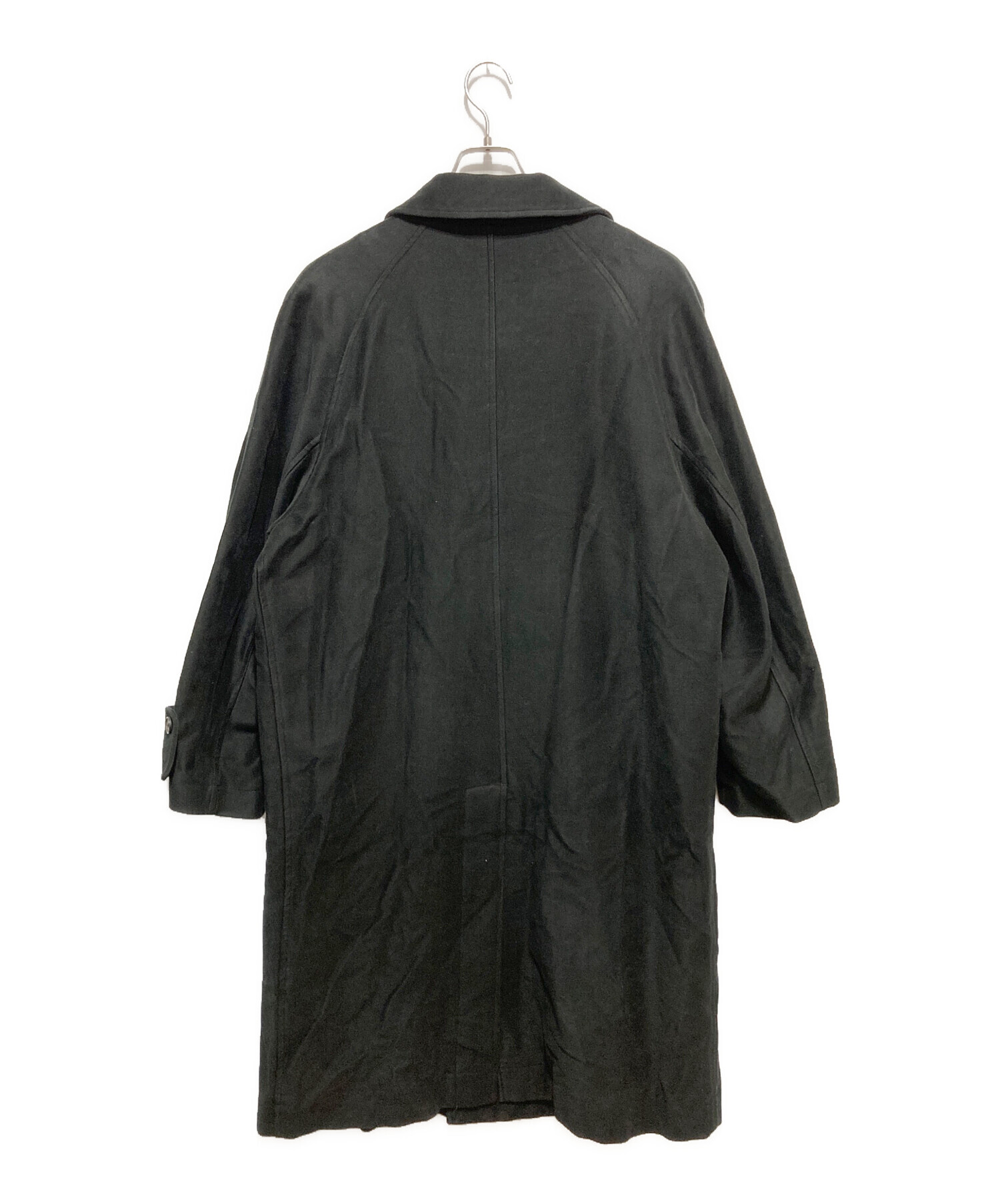 中古・古着通販】nonnotte (ノノット) SPLIT RAGLAN OVERCOAT ブラック