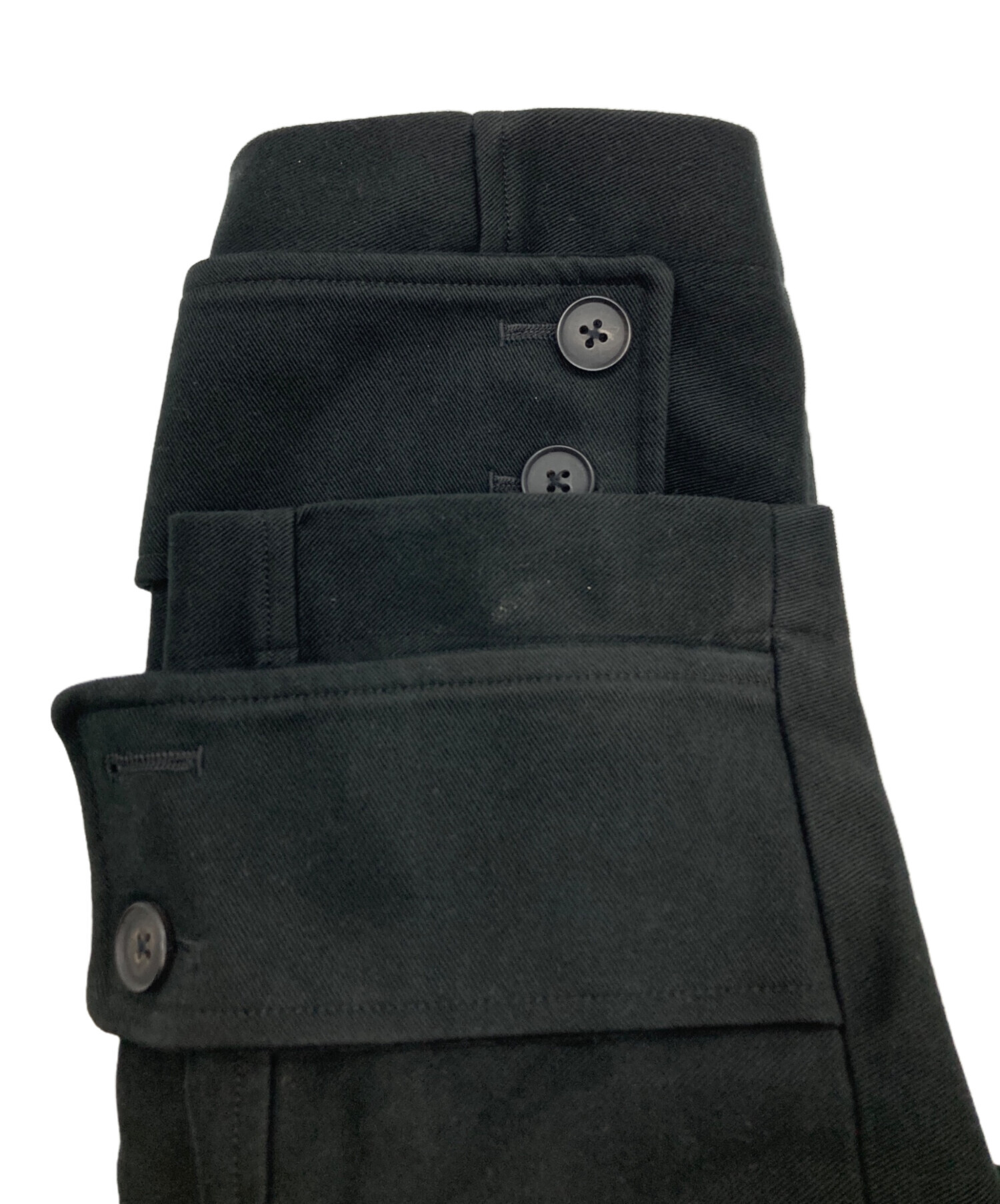 中古・古着通販】nonnotte (ノノット) SPLIT RAGLAN OVERCOAT ブラック