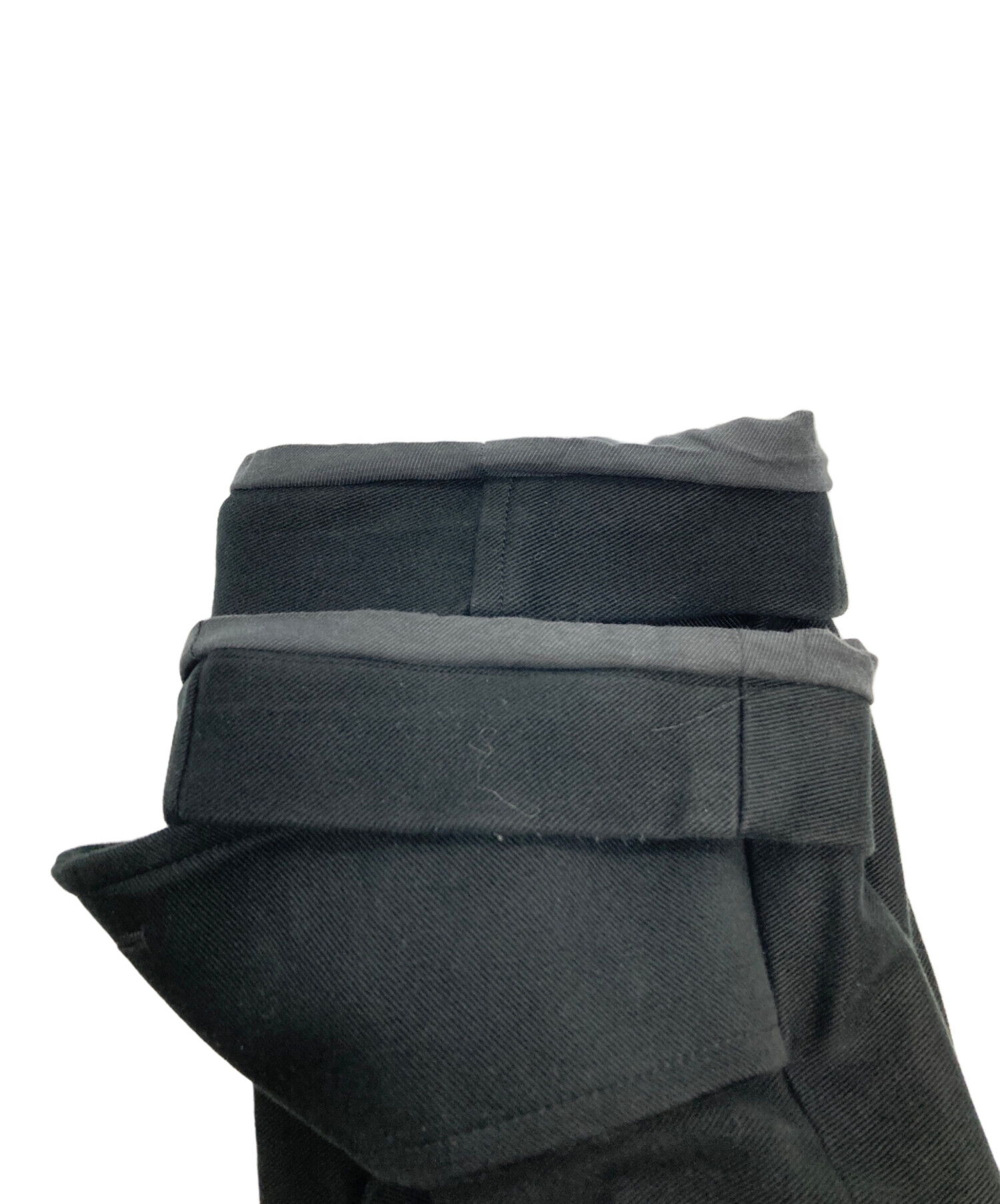 中古・古着通販】nonnotte (ノノット) SPLIT RAGLAN OVERCOAT ブラック