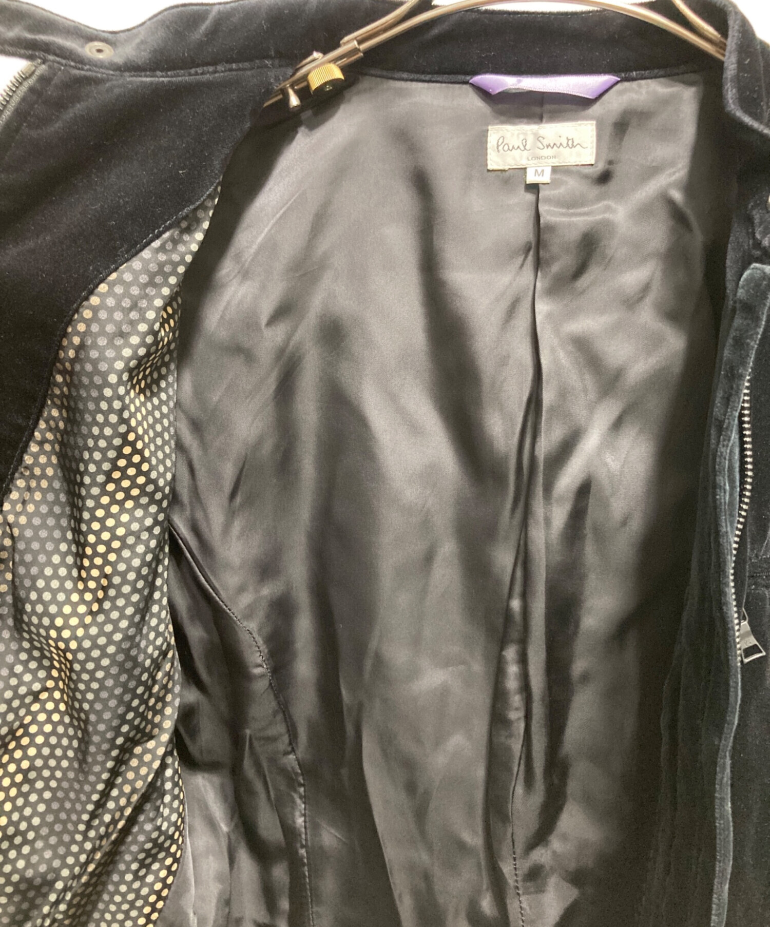 Paul Smith LONDON ベロア シングルライダースジャケット 中古・古着通販】Paul Smith London (ポールスミスロンドン) ベロア