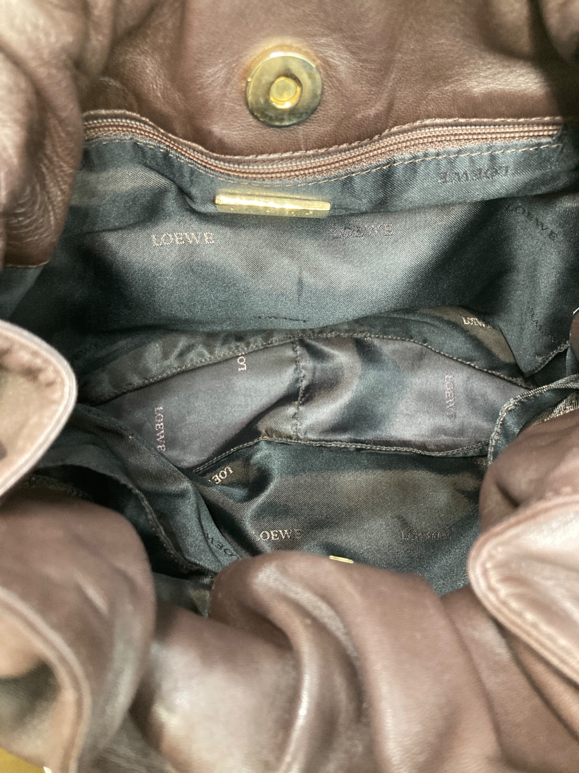 中古・古着通販】LOEWE (ロエベ) 巾着ショルダーバッグ/フラメンコ