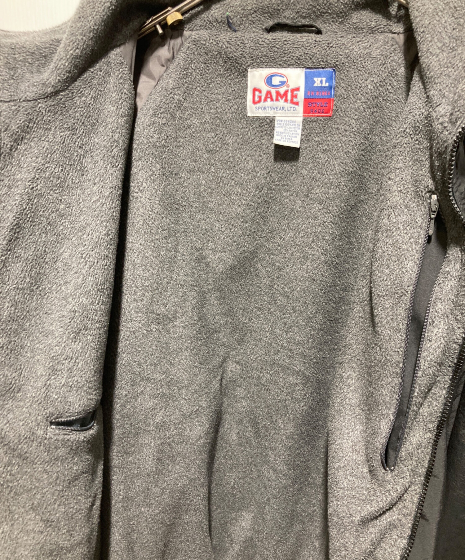 GAME SPORTSWEAR』 ナイロン/フリース ブルゾン ジャケット 中古・古着