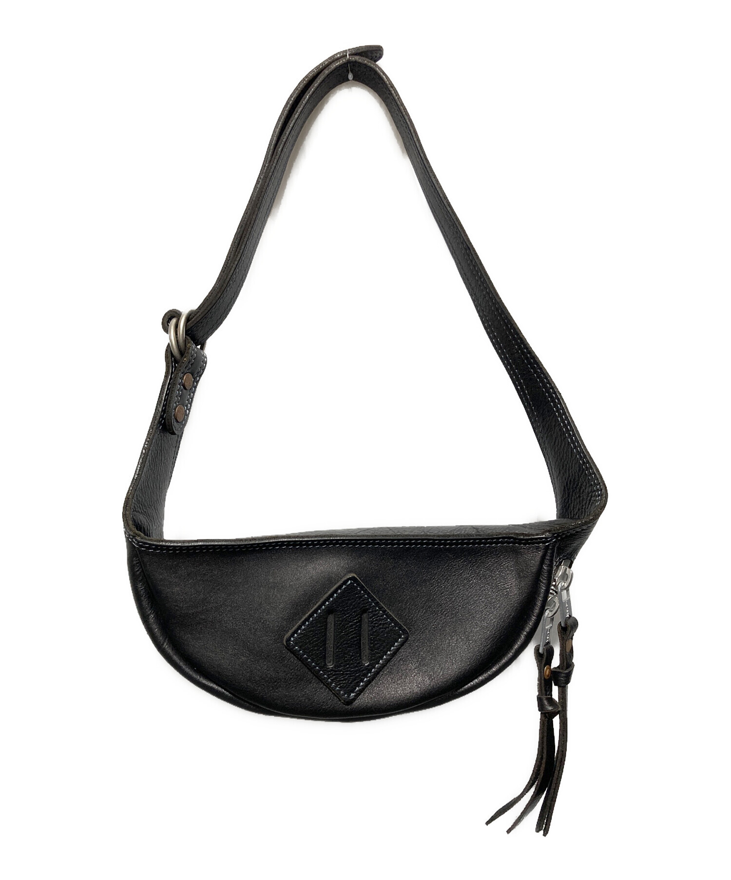 中古・古着通販】RRL (ダブルアールエル) レザーボディーバッグ