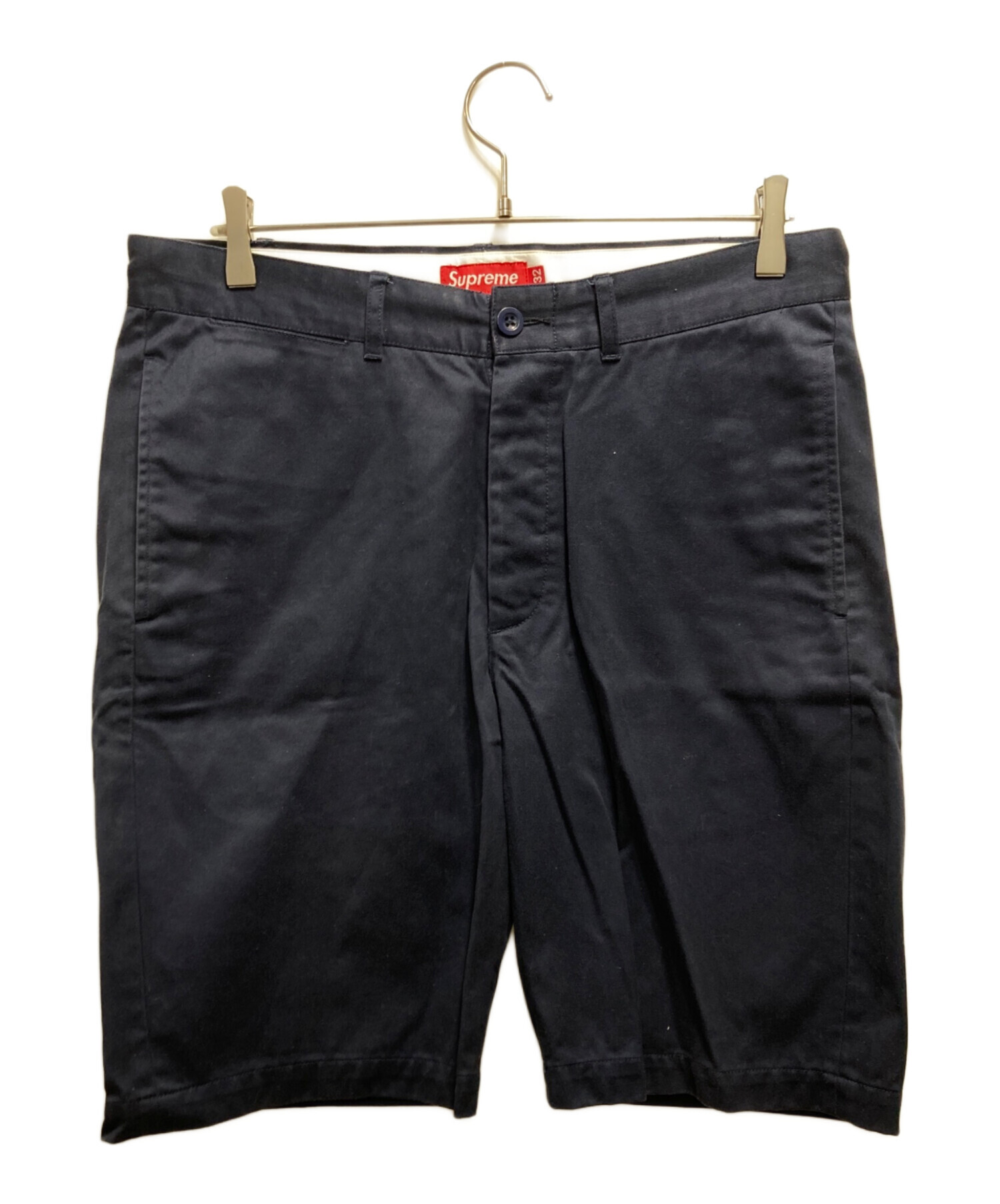 中古・古着通販】Supreme (シュプリーム) チノショーツ ネイビー