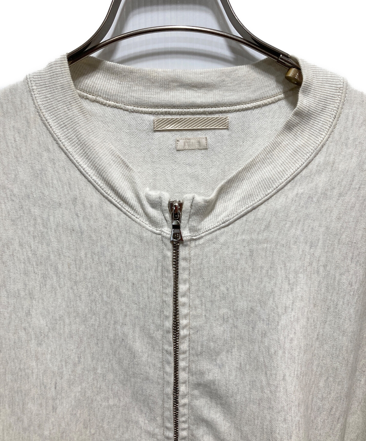 中古・古着通販】blurhms (ブラームス) LIGHT SWEAT CREW ZIP 