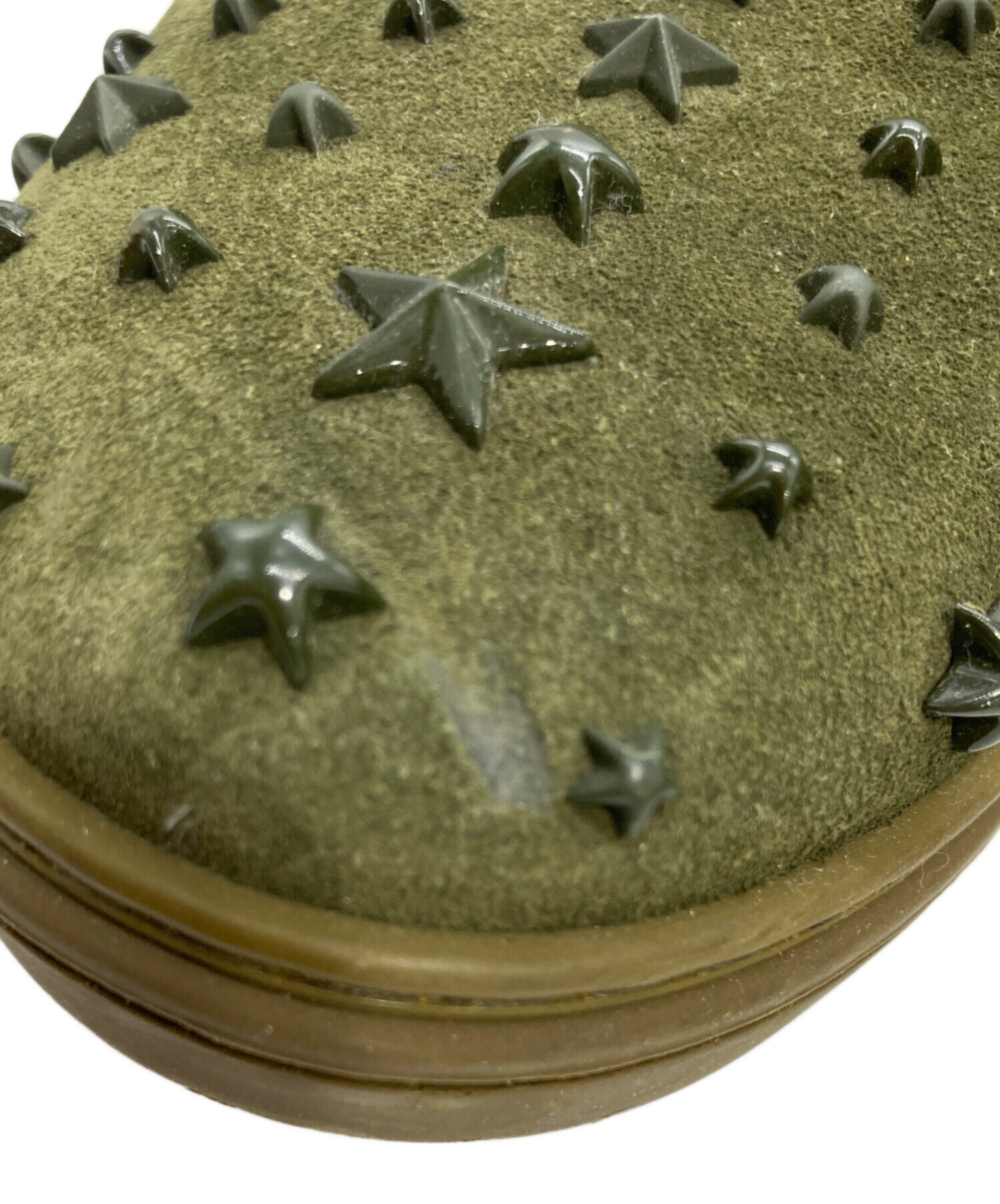 中古・古着通販】JIMMY CHOO (ジミーチュウ) スタッズスリッポン