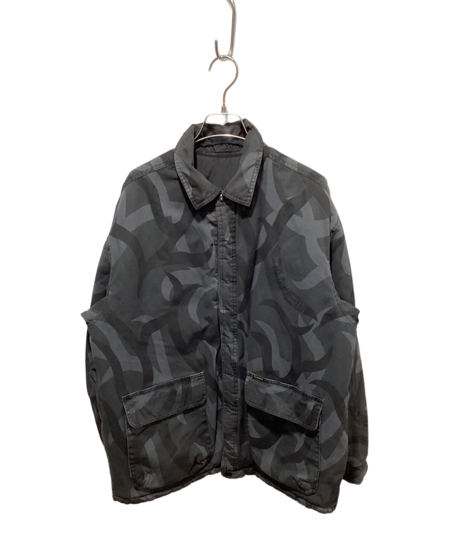 シュプリーム Supreme リバーシブルブラックデニムワークジャケット最終価格 シュプリーム Supreme リバーシブルブラックデニムワークジャケット