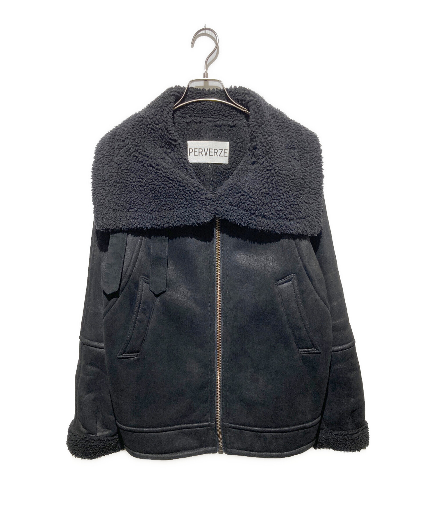 ムートンコート PERVERZE wide collar mouton coat PERVERZE Wide Collar Mouton Coat 【公式通販】