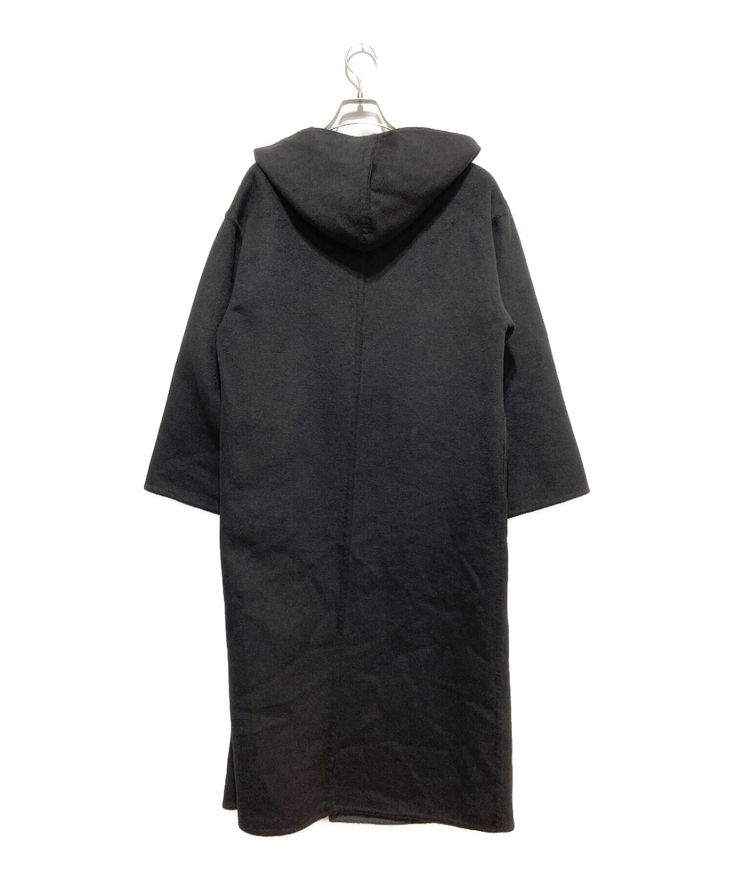 中古・古着通販】AMERI (アメリ) REVER HOODED COAT ブラック サイズ