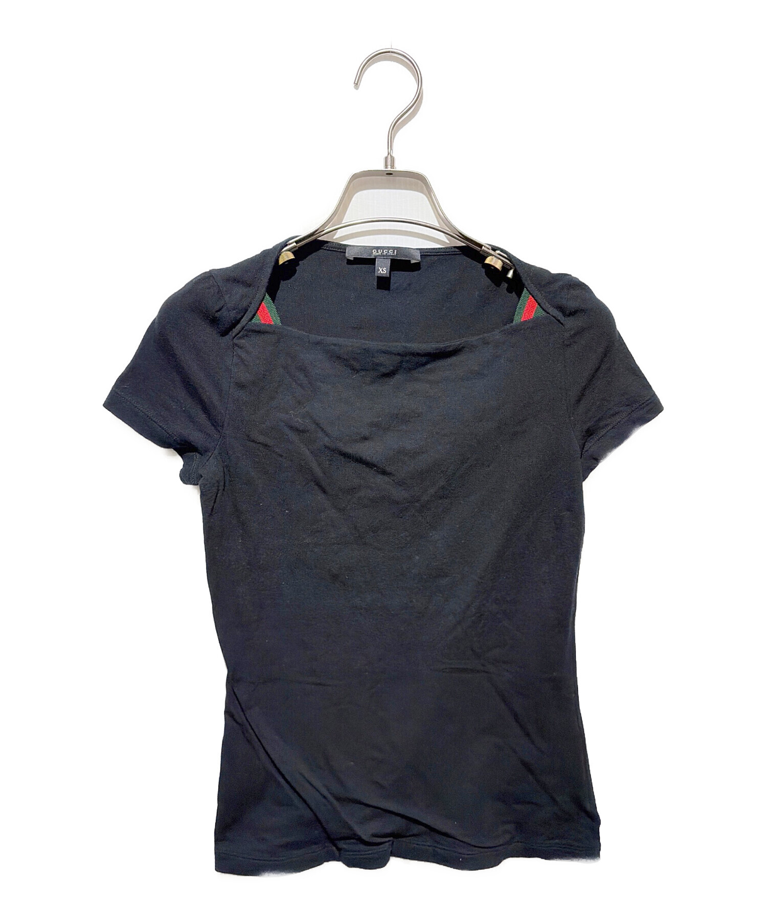 中古・古着通販】GUCCI (グッチ) スクエアネック半袖カットソー