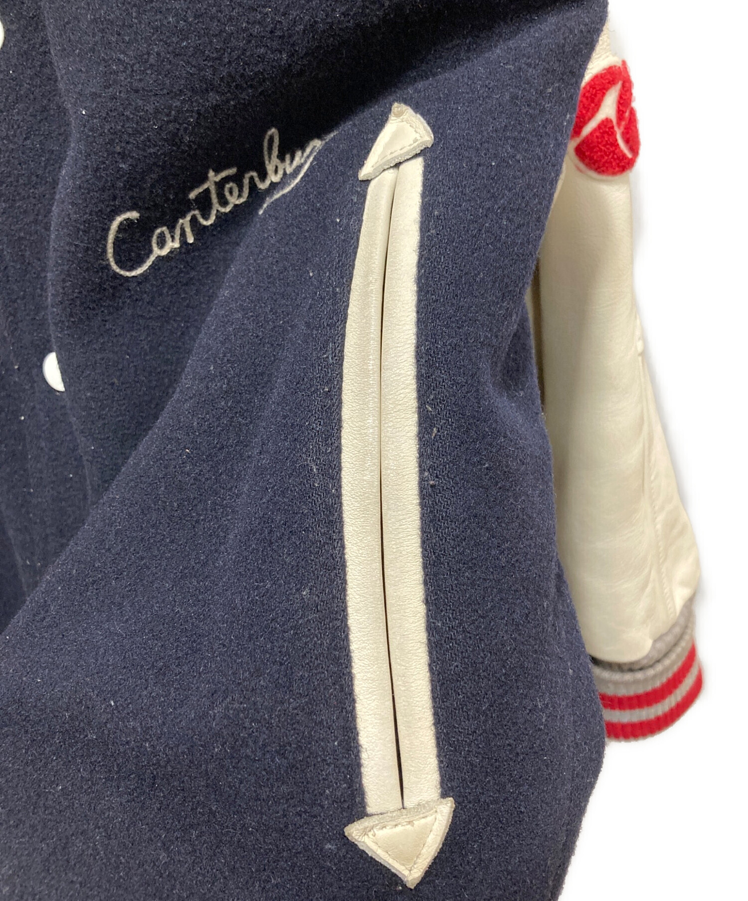 Canterburyスタジャン 中古・古着通販】Canterbury (カンタベリー) スタジャン ネイビー