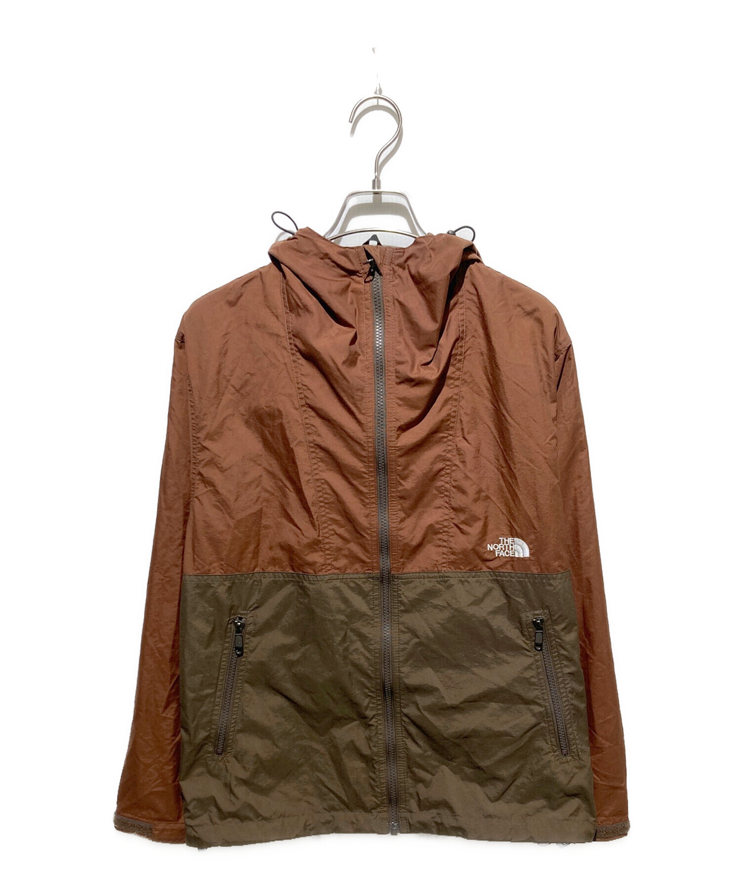 THE NORTH FACE コンパクトジャケット ブラウン　XL 中古・古着通販】THE NORTH FACE (ザ ノース フェイス) コンパクト