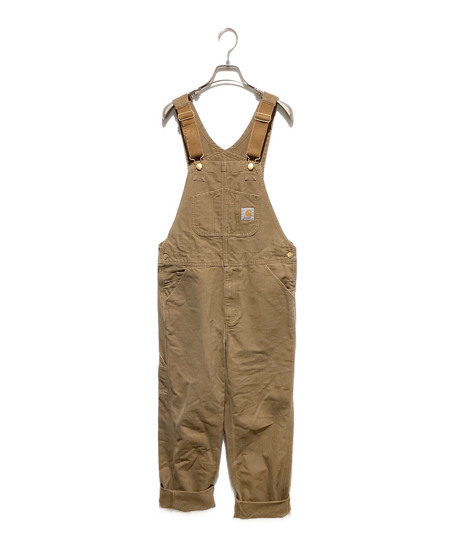 中古・古着通販】CarHartt (カーハート) ビブオーバーオール ベージュ