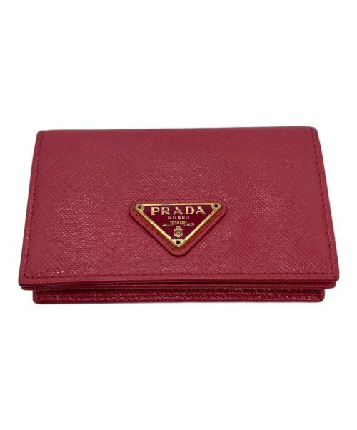 中古・古着通販】PRADA (プラダ) カードケース/SAFFIANO TRIANGLE