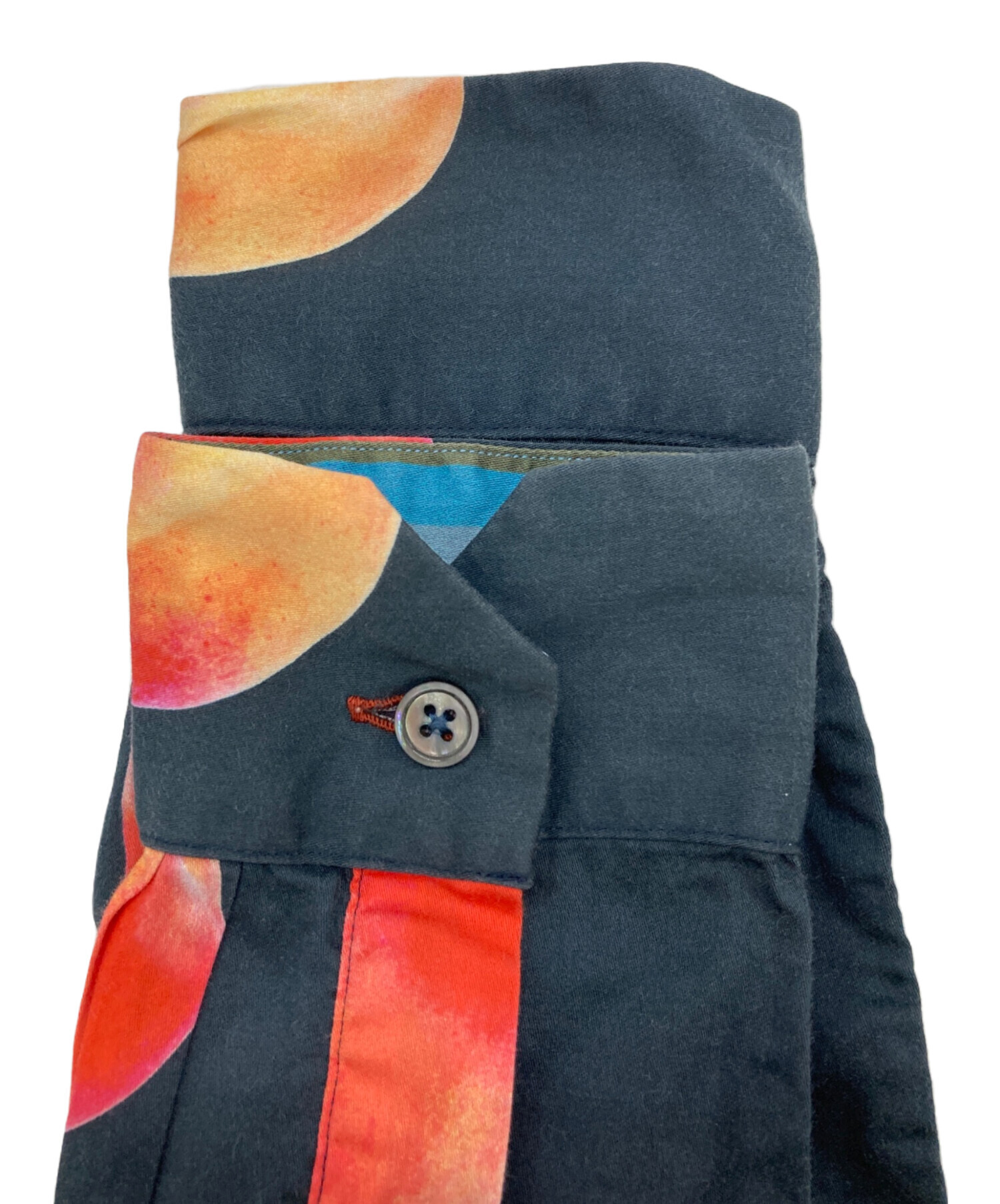 中古・古着通販】Paul Smith (ポールスミス) ピーチ柄シャツ ネイビー 