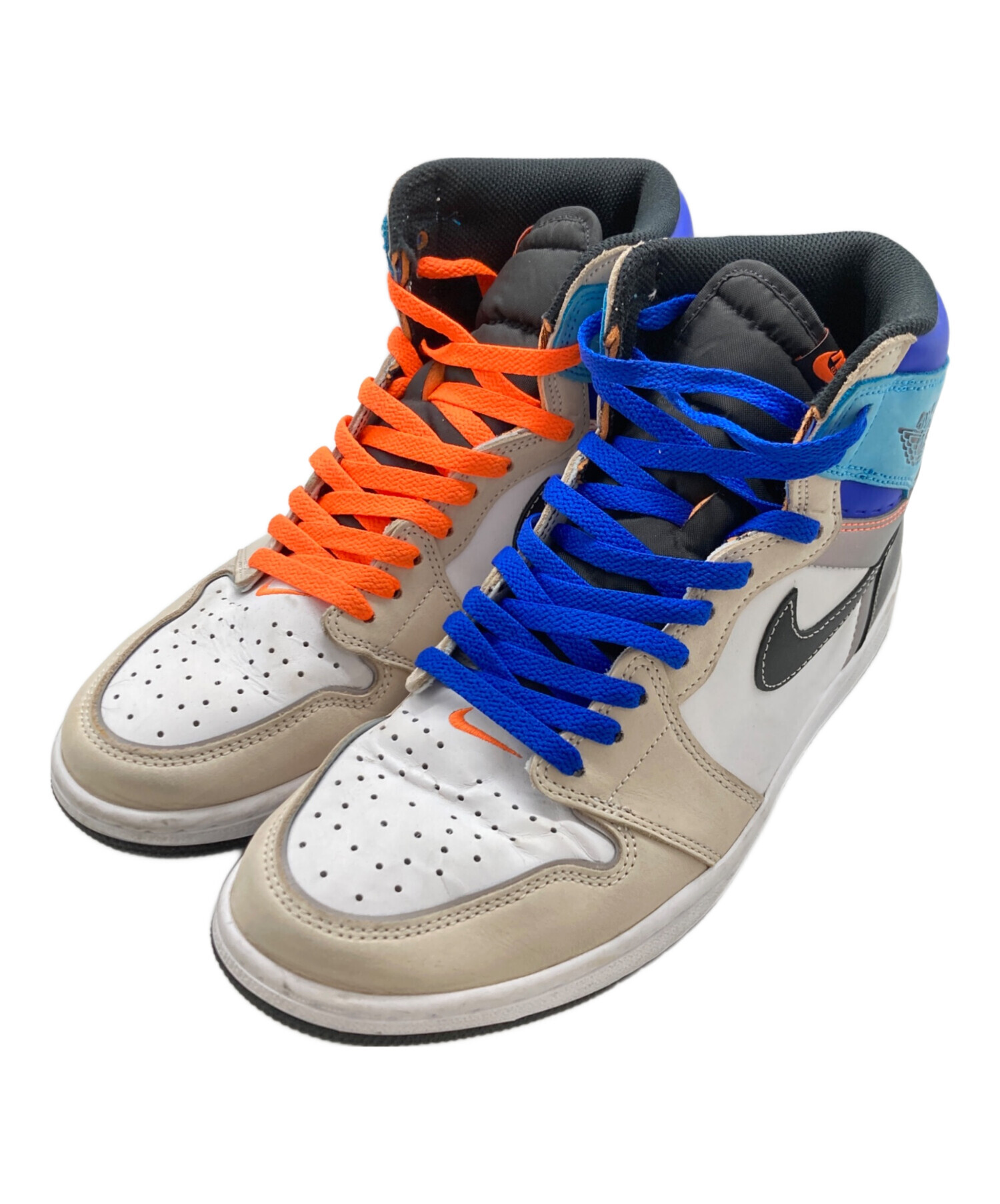 中古・古着通販】NIKE (ナイキ) Air Jordan 1 High OG ブルー×ベージュ 