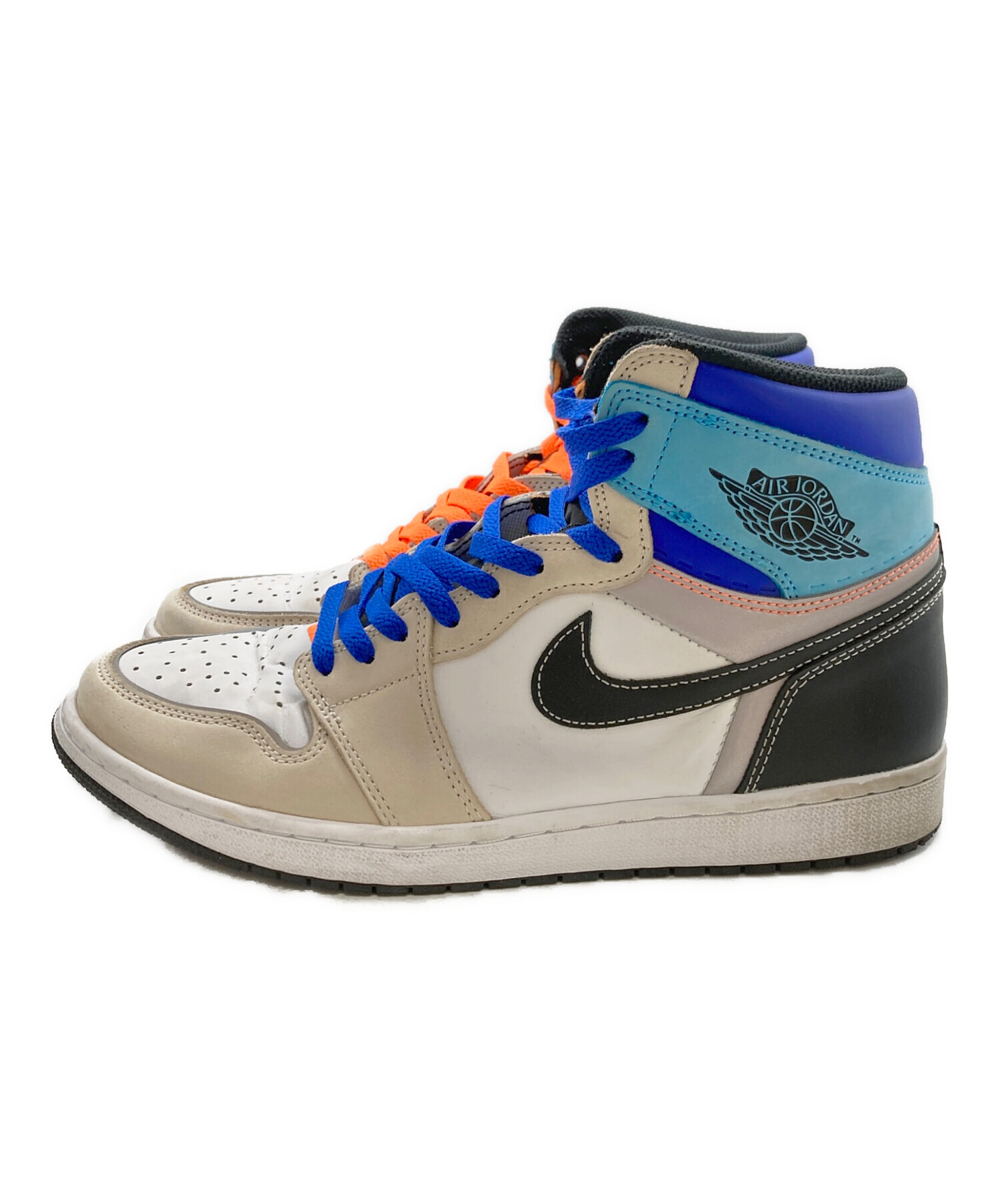 中古・古着通販】NIKE (ナイキ) Air Jordan 1 High OG ブルー×ベージュ 