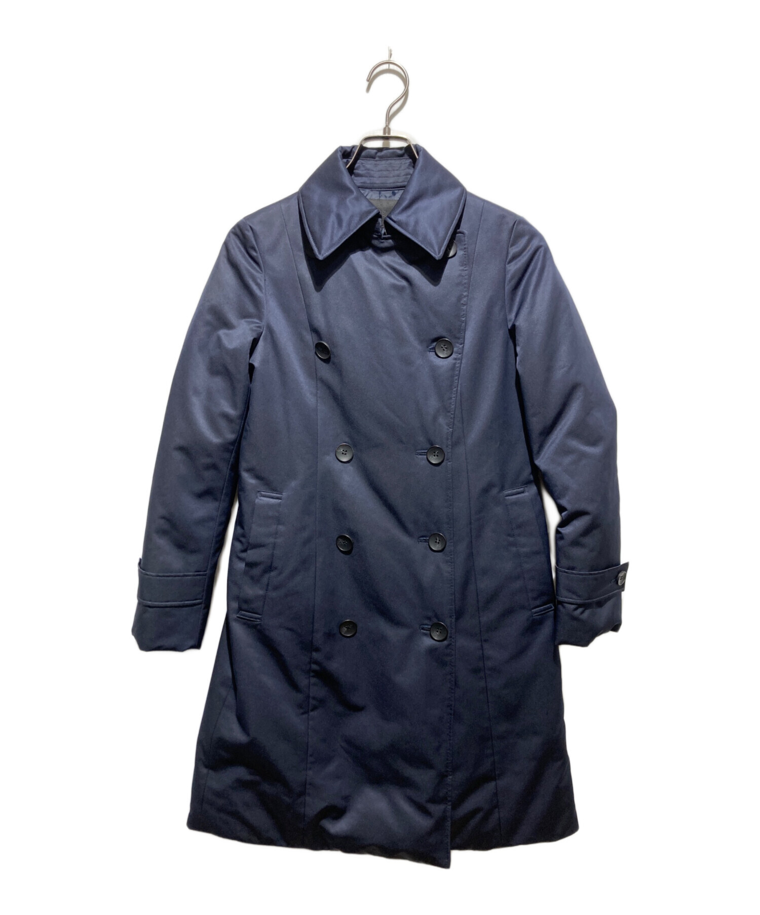 ◯良品　アイシービー　ICB トレンチ　ダウンコート　ネイビー　ダブルボタを 中古・古着通販】icB (アイシービー) Seamless トレンチ型ダウンコート