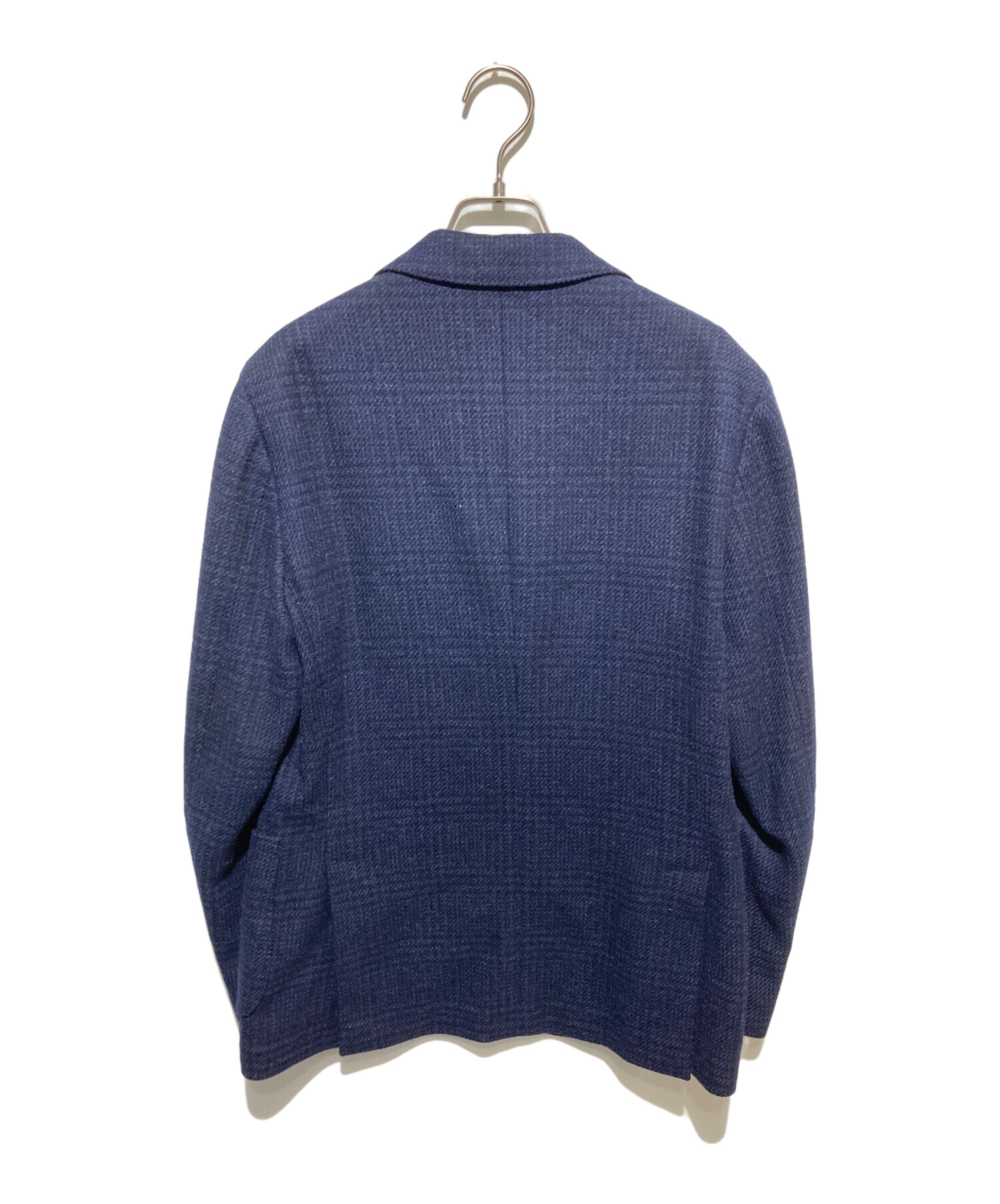 LARDINI ネイビー テーラードジャケット 三者混 46 ラルディーニ 3者混 ネイビー テーラードジャケット 46