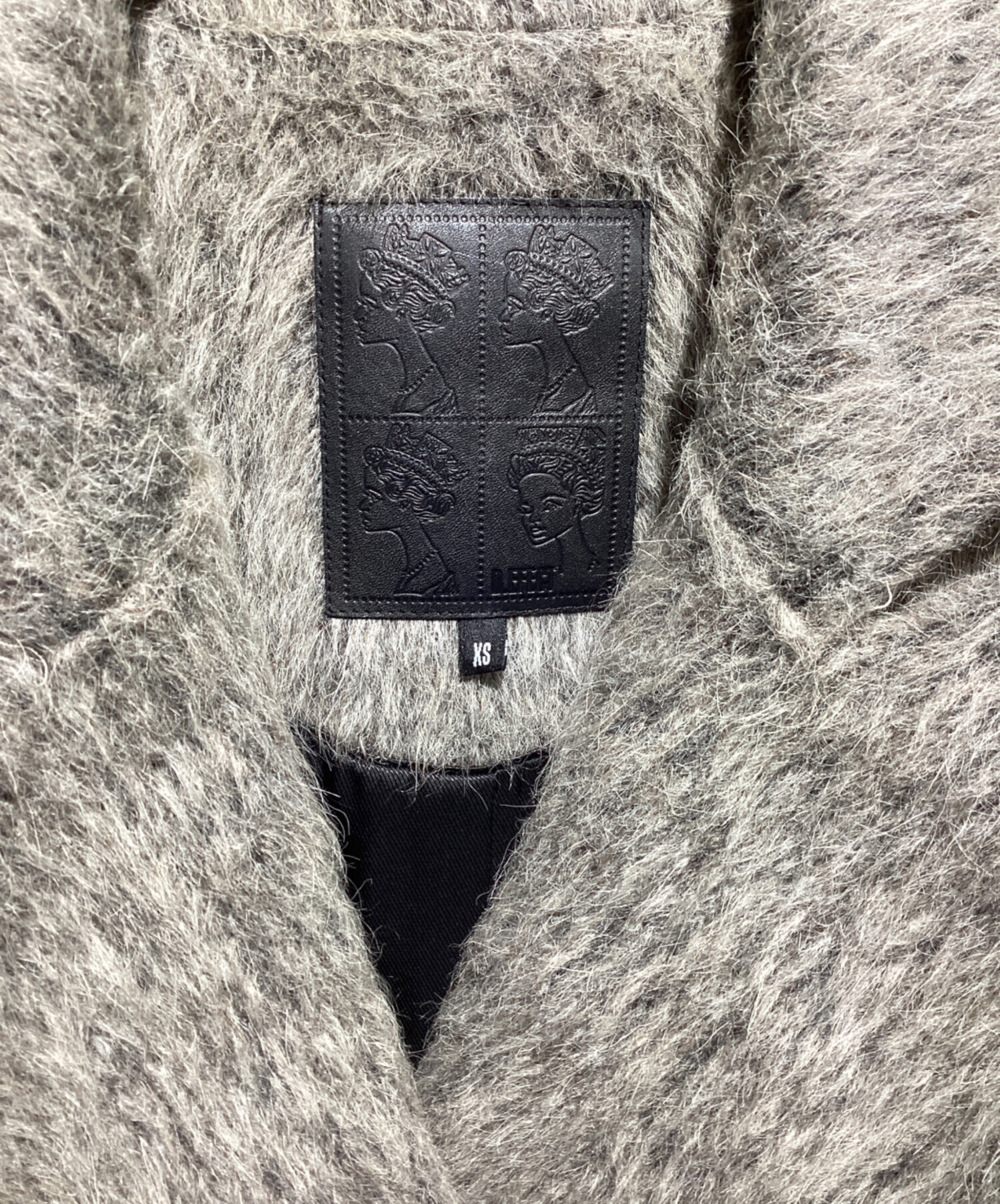 中古・古着通販】D.EFECT (ディーエフェクト) シャギーコート グレー 