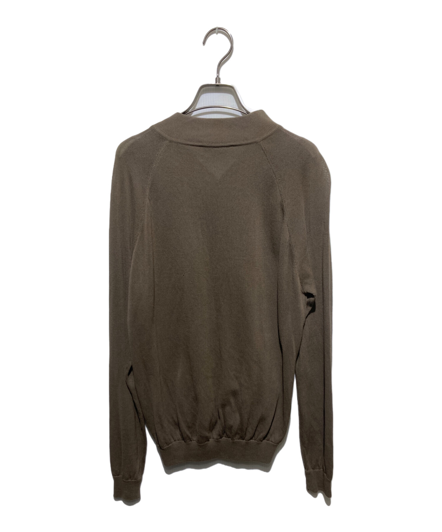 【美品】 ZANONE ザノーネ カーディガン ベージュ 中古・古着通販】Zanone (ザノーネ) コットンニットカーディガン