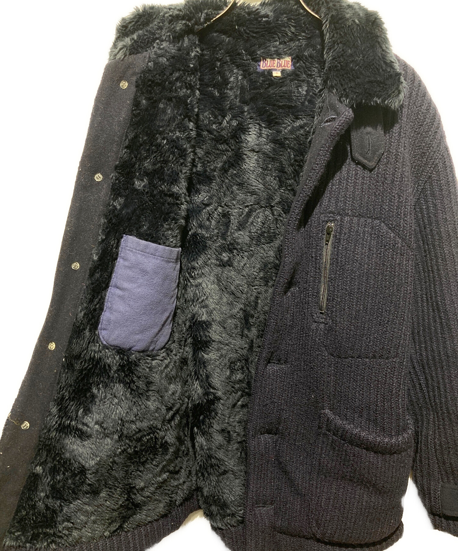 中古・古着通販】BLUE BLUE (ブルーブルー) チンスト圧縮ニット