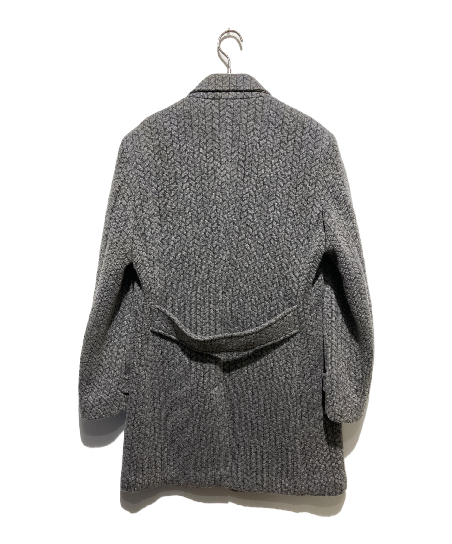 中古・古着通販】giacche (ジャッケ) ウールコート グレー 中古・古着通販】giacche (ジャッケ) ウールコート グレー