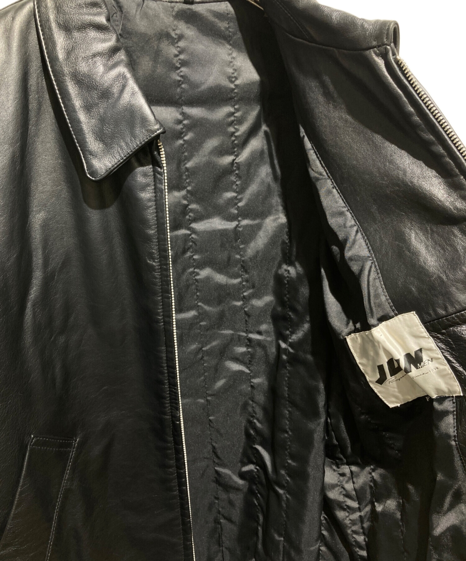 中古・古着通販】JUN MEN (ジュンメン) レザーシングルライダース