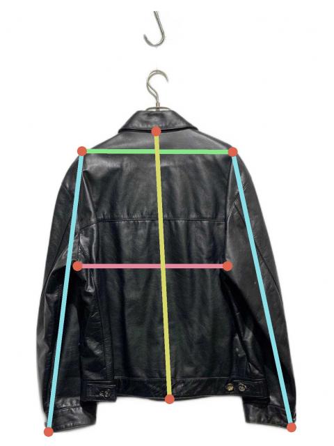 中古・古着通販】JUN MEN (ジュンメン) レザーシングルライダース