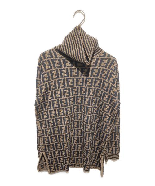 中古・古着通販】FENDI (フェンディ) ズッカ柄タートルネックニット