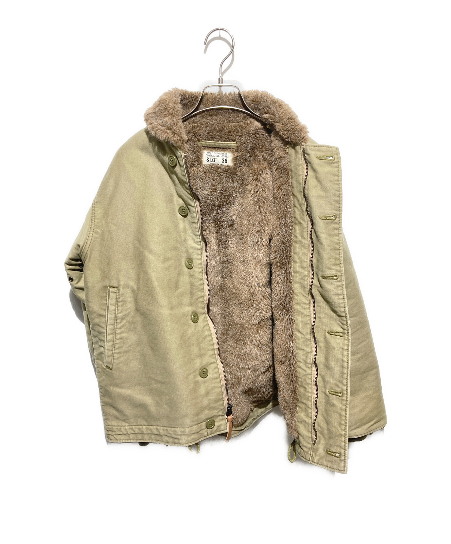 中古・古着通販】HOUSTON (ヒューストン) デッキジャケット カーキ