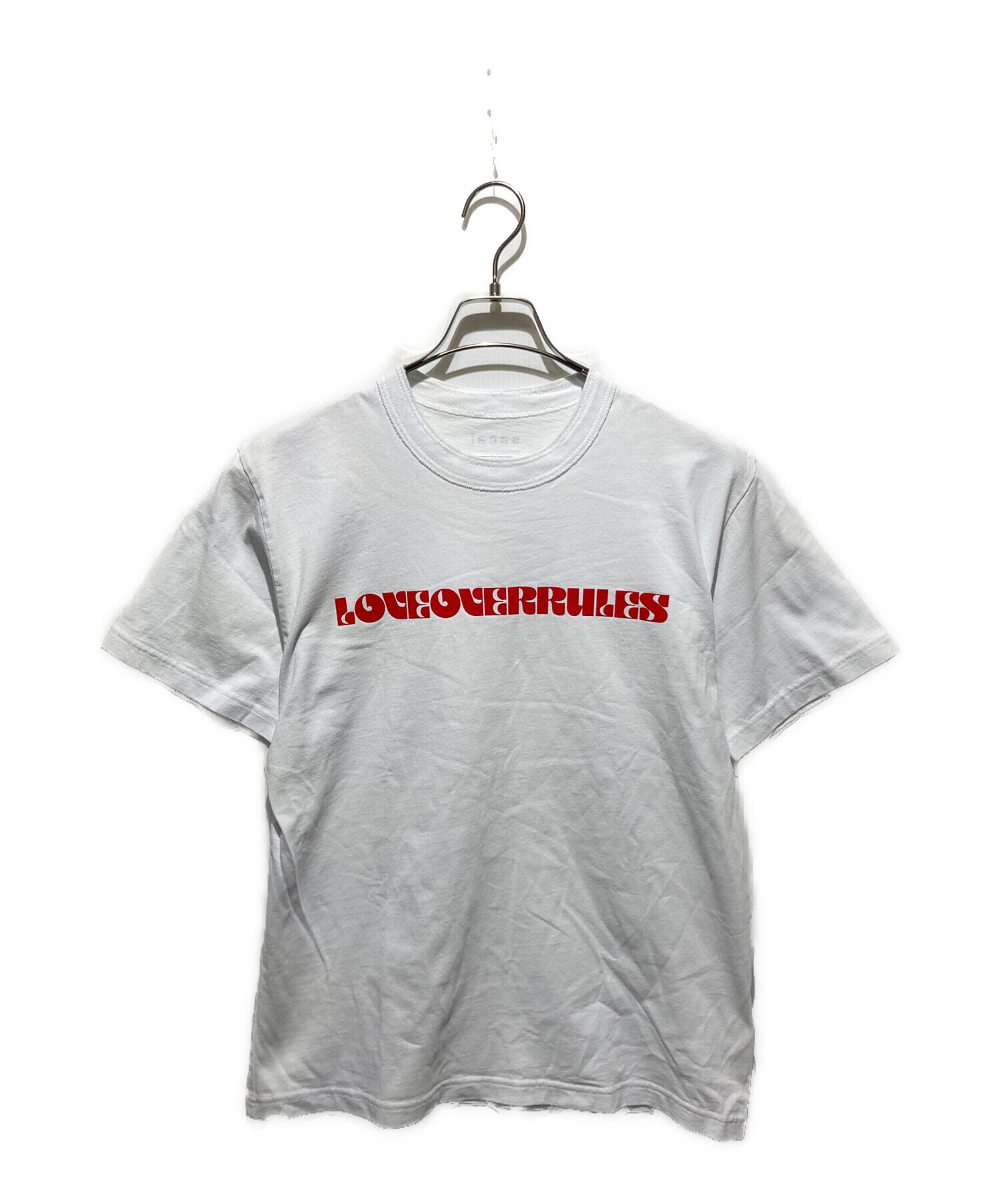 sacai サカイ Tシャツ・カットソー 2(M位) 白 【古着】【中古】 sacai - sacai サカイ Tシャツ・カットソー XL 白 【古着】【中古