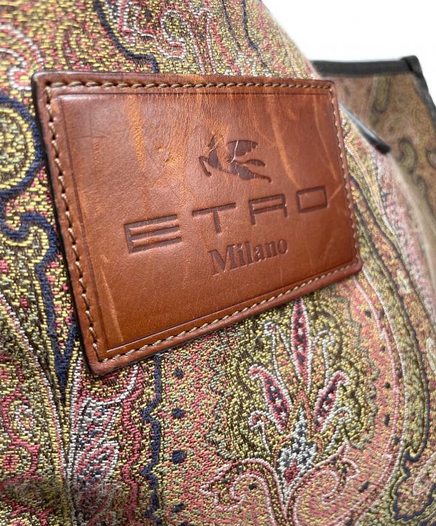 未使用◇ETRO◇エトロ◇タオルケット◇ペイズリー◇140×200◇マスタード 中古・古着通販】ETRO (エトロ) ペイズリー柄 トートバック ブラウン