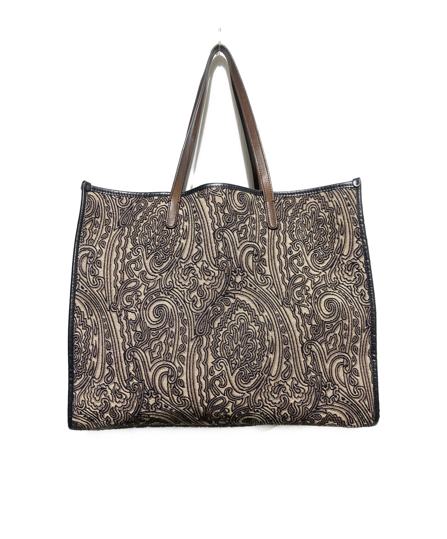 中古・古着通販】ETRO (エトロ) ペイズリー柄 トートバック ブラウン