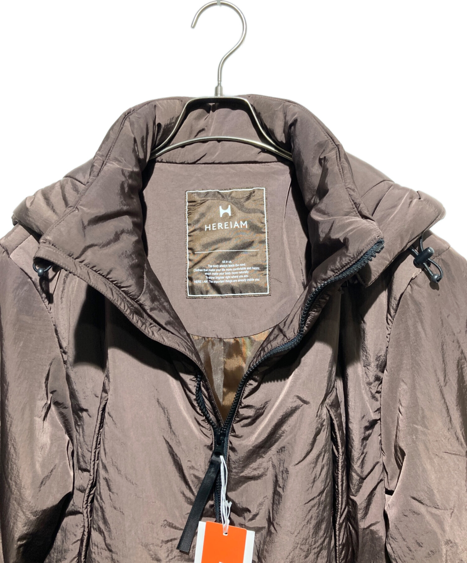 買取公式 ☆新品☆【HEREIAM撥水/エアーサーマルパディロングコート 