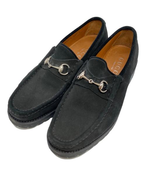 美品　GUCCI グッチ　ホースビットローファー　黒　43ハーフ 中古・古着通販】GUCCI (グッチ) ホースビットローファー ブラック