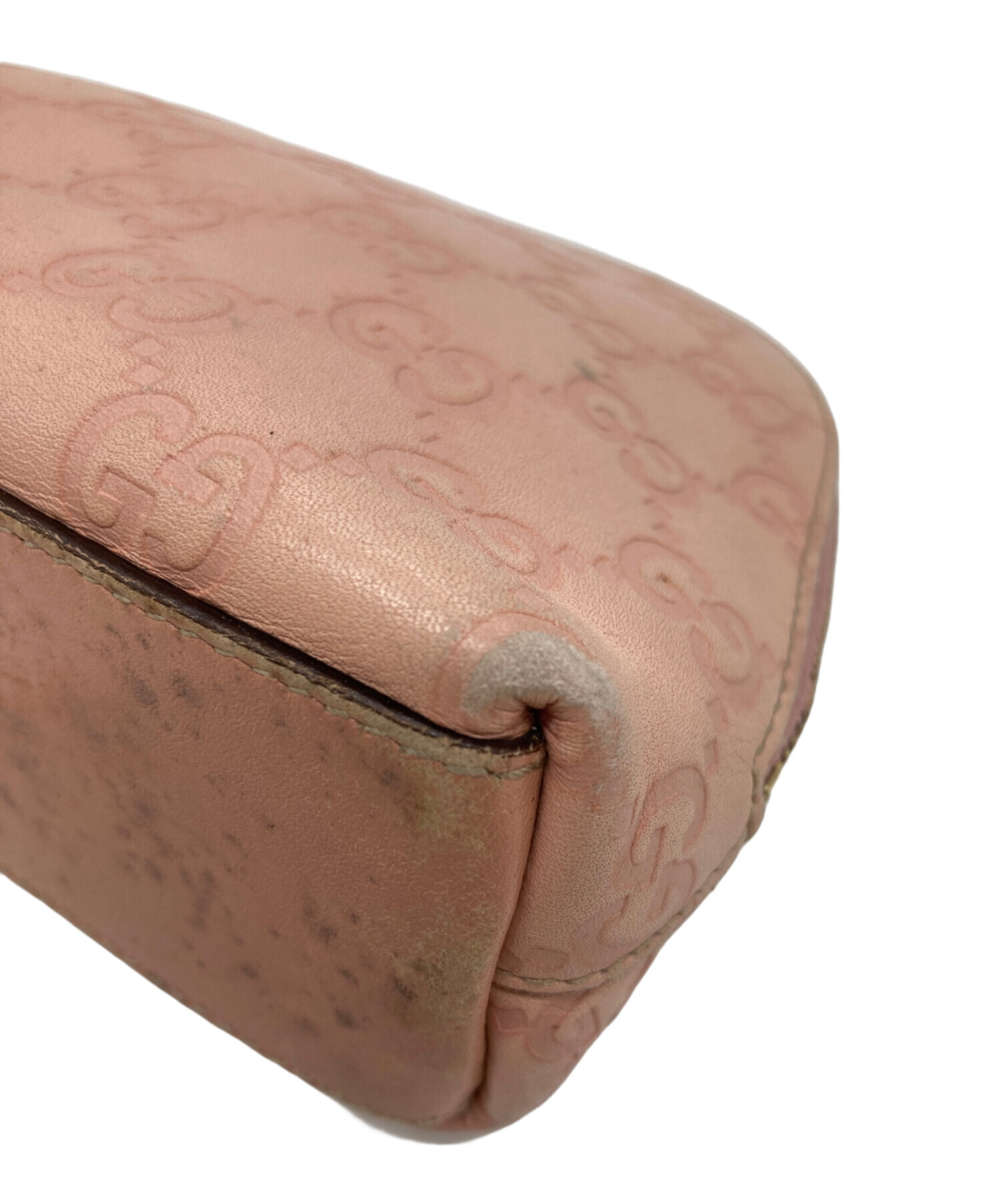 中古・古着通販】GUCCI (グッチ) コスメポーチ ピンク｜ブランド・古着