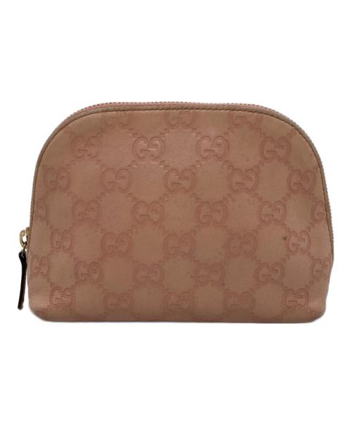 中古・古着通販】GUCCI (グッチ) コスメポーチ ピンク｜ブランド・古着