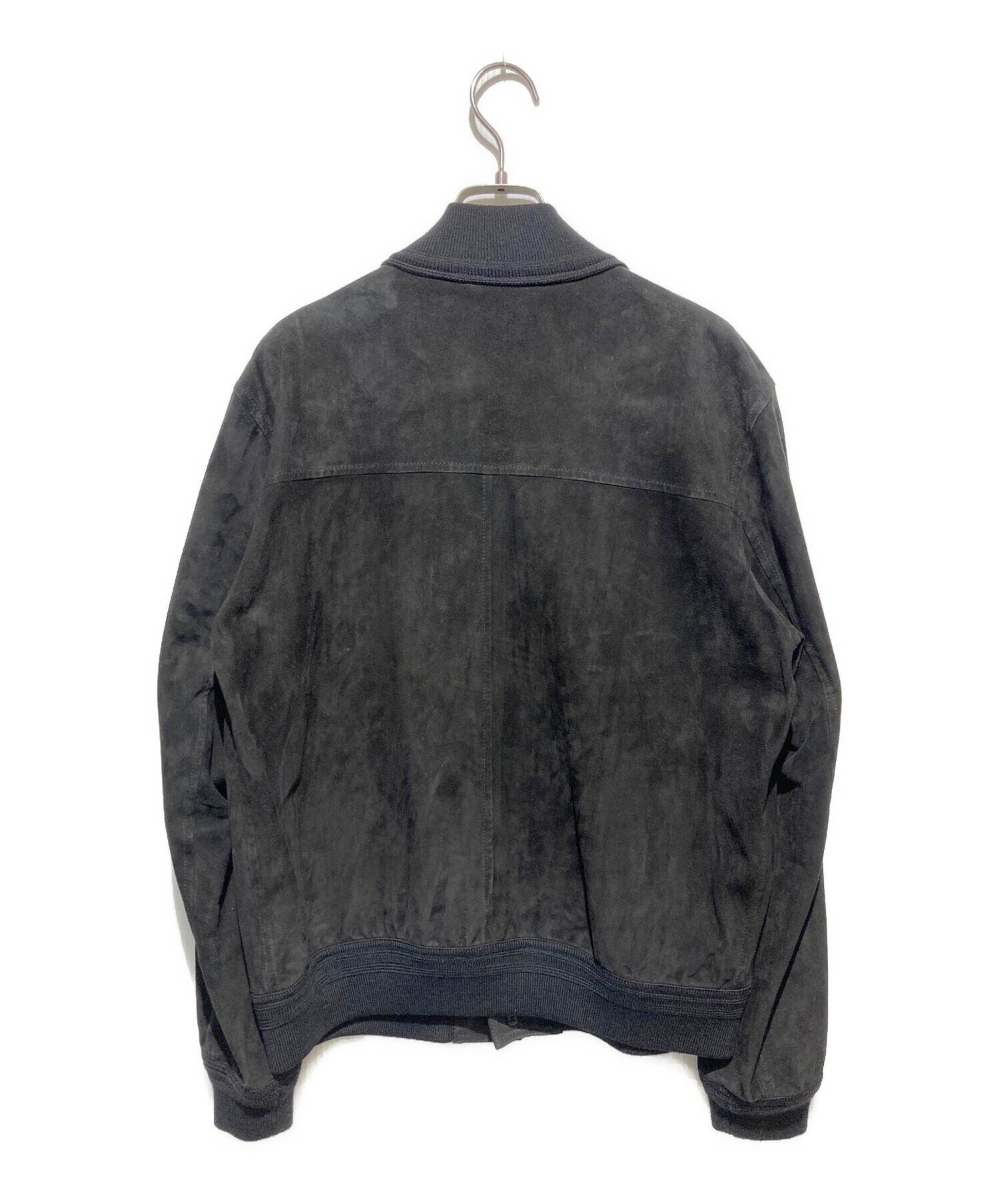 VALSTARINO スエードドライビングブルゾンメンズ46グレー VALSTARINO スエードドライビングブルゾンメンズ46グレー VALSTARINO