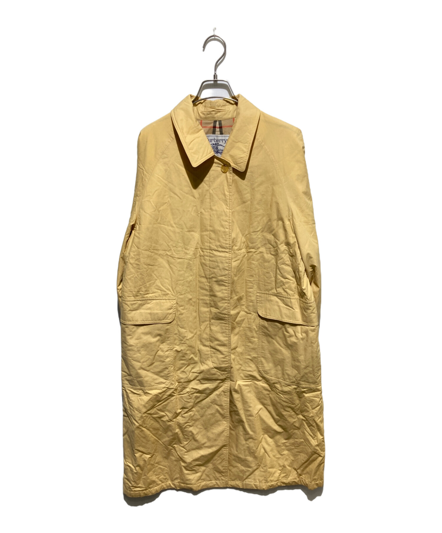 Burberry コート　イエロー 中古・古着通販】Burberry's (バーバリーズ) ステンカラーコート