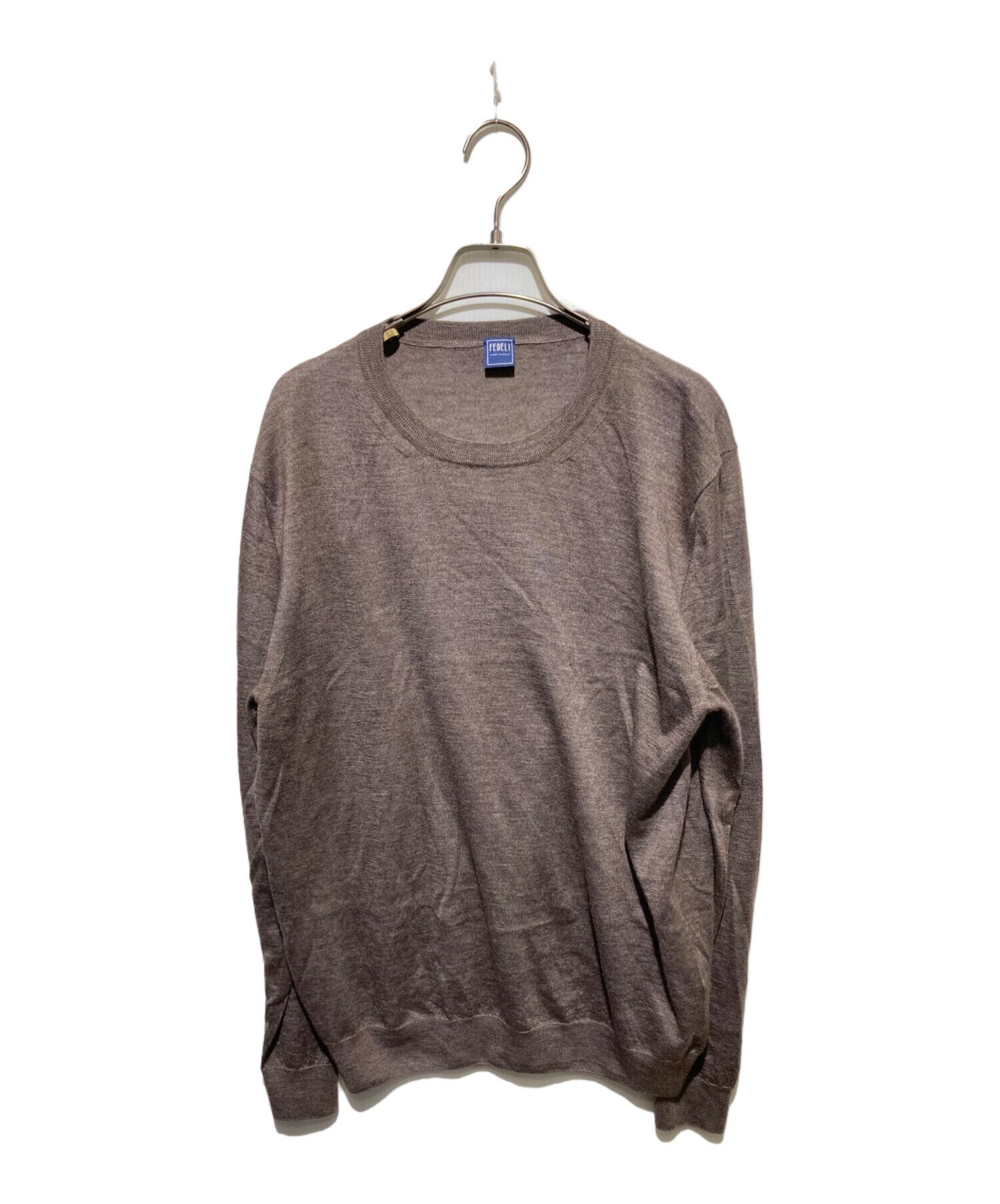 FEDELI フェデーリ ニット・セーター メンズ 【古着】【中古】 中古・古着通販】FEDELI (フェデーリ) ハイゲージカシミアシルク