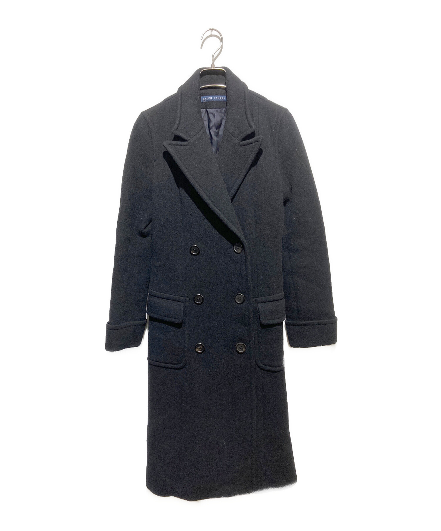 黒 RalphLauren ラルフローレン サックコート コーデュロイ ブラック 中古・古着通販】RALPH LAUREN (ラルフローレン) カシミヤ混コート