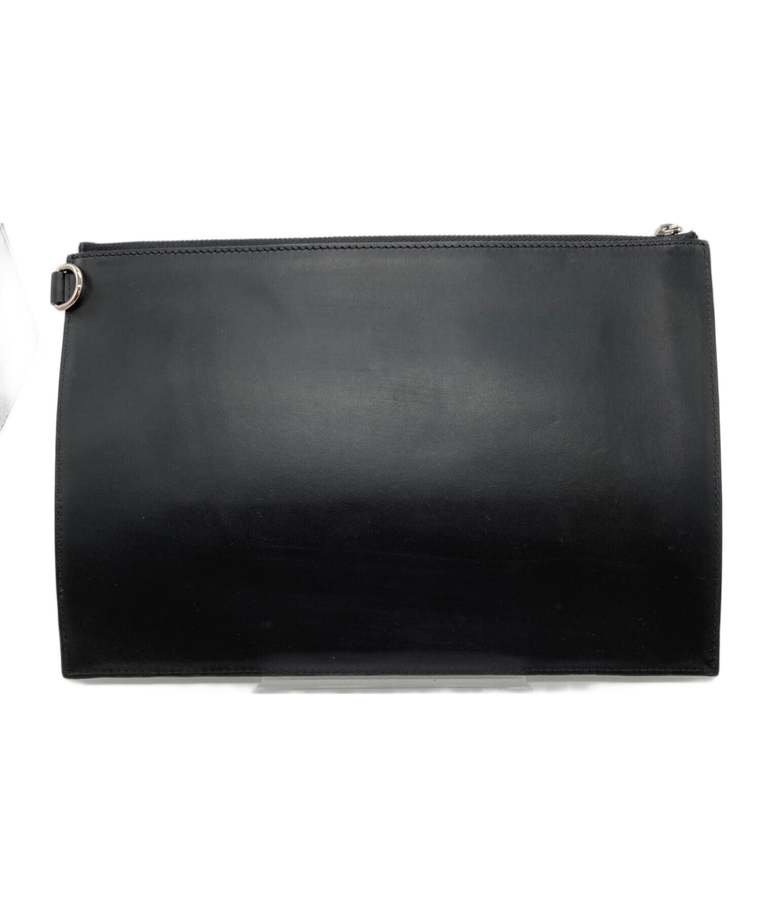 Burberry クラッチバッグ 中古・古着通販】BURBERRY (バーバリー) ロゴクラッチバッグ ブラック