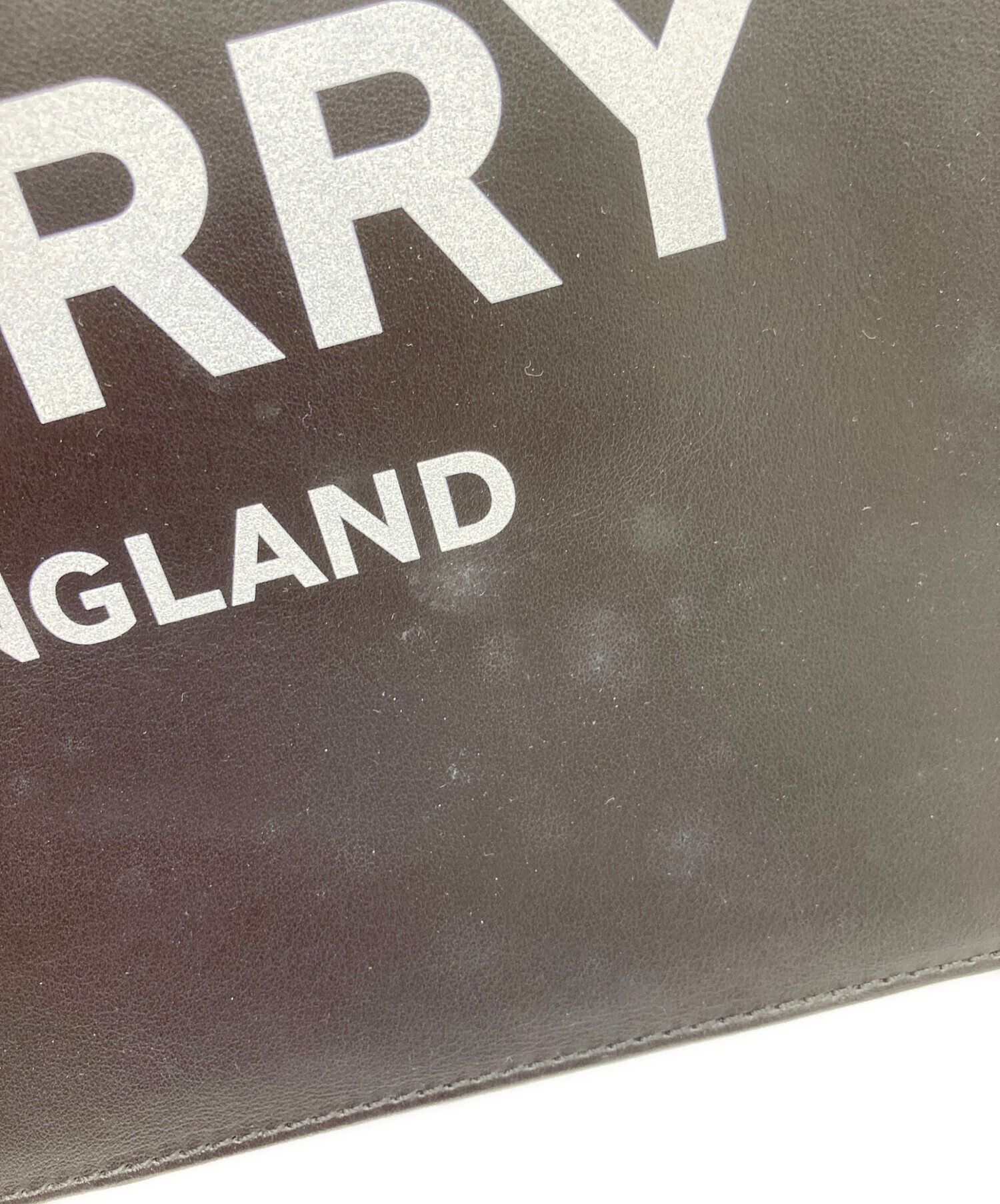 中古・古着通販】BURBERRY (バーバリー) ロゴクラッチバッグ ブラック